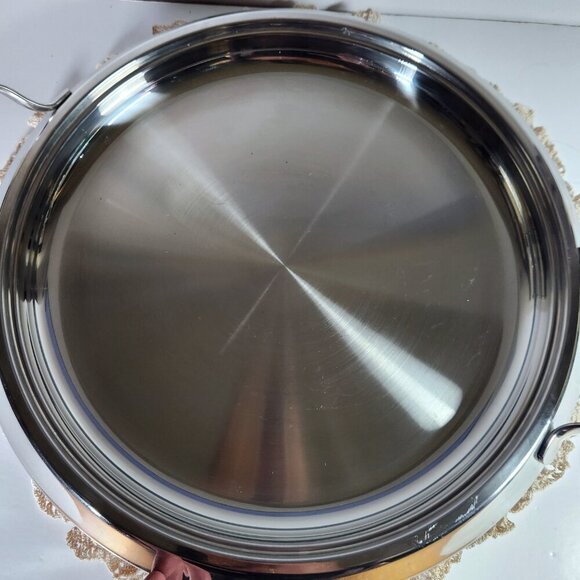 Master Cuisine Serving Tray Stainless Steel 18/10 Handles 14" Designed in Italy - Picture 9 of 11